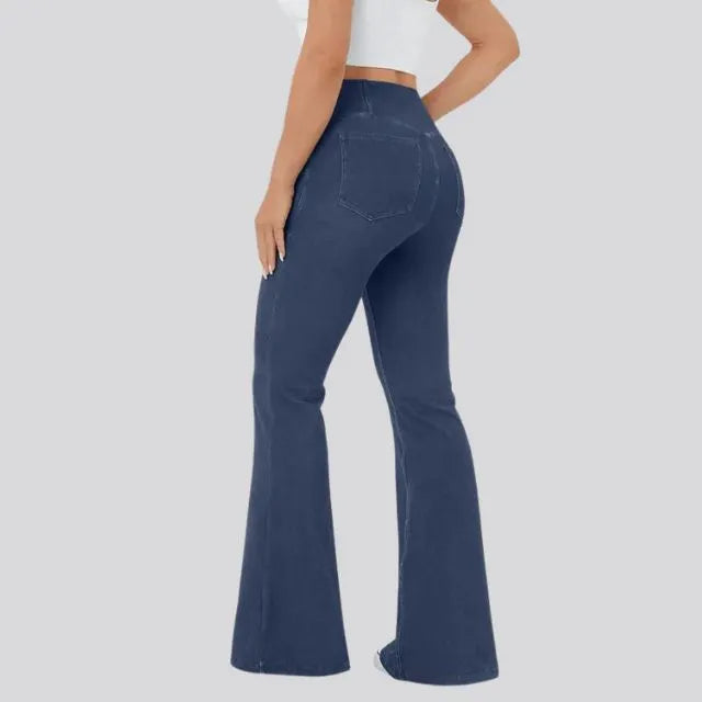 Hoch taillierte Flare-Leggings
