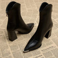 Beryl | Leather Ankle Boots