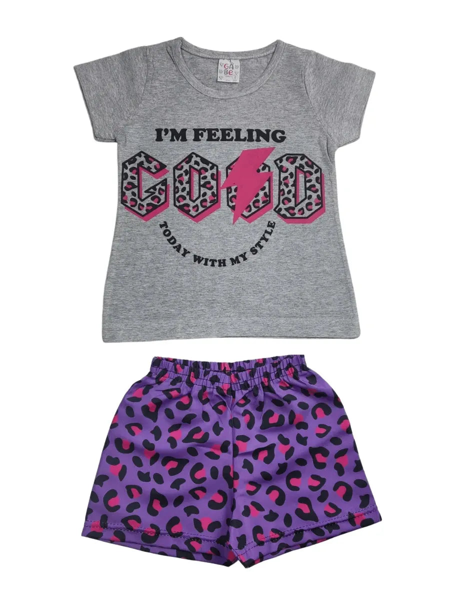 Kit 4 Conjuntos Infantil Feminino