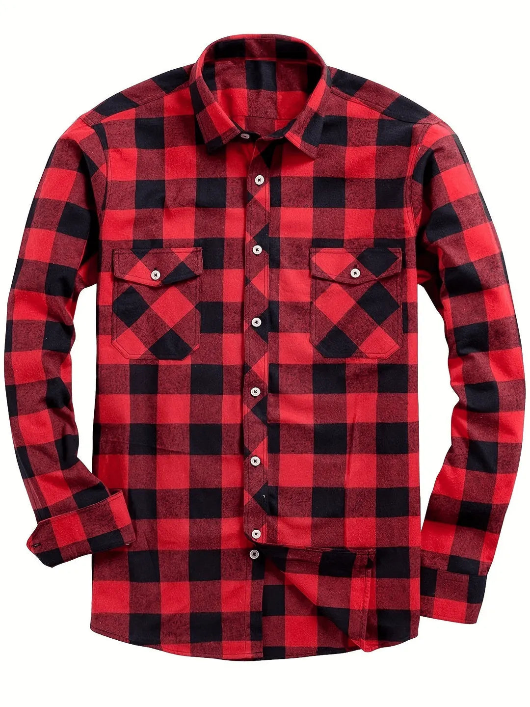 LÃ¤ssig Herren Bluse Hemd Lumberjack Print Shirt
