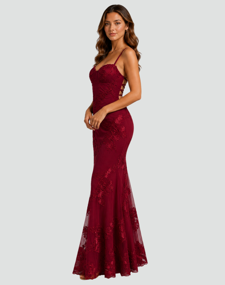 Jacquard Midi Dress for Women with Floral Print and Elegant Cut