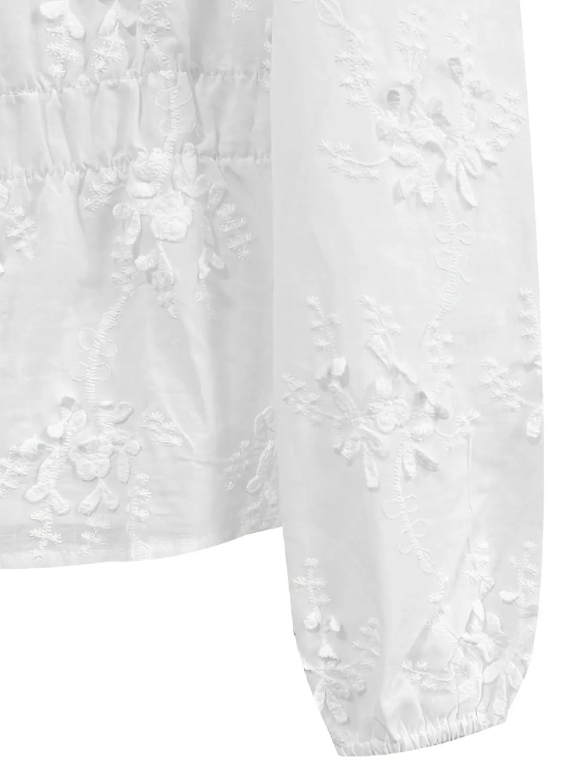 Lace Detail Button Up Shirt