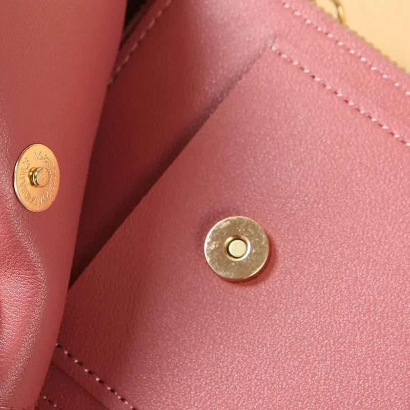 Leder Smartphone Clutch Damen Handtasche mit Touchscreen-Fenster