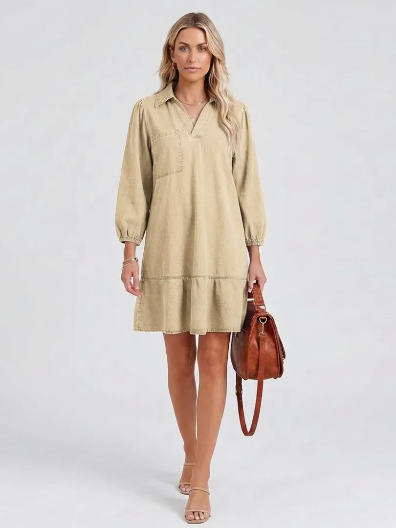 Isolde | Relaxed Denim Shift Dress