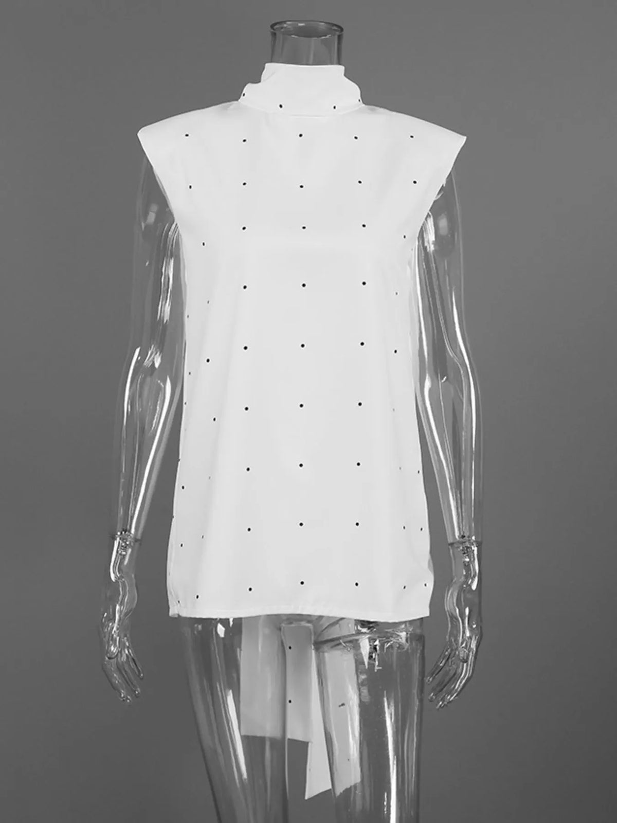 Polka Dot High Neck Tank
