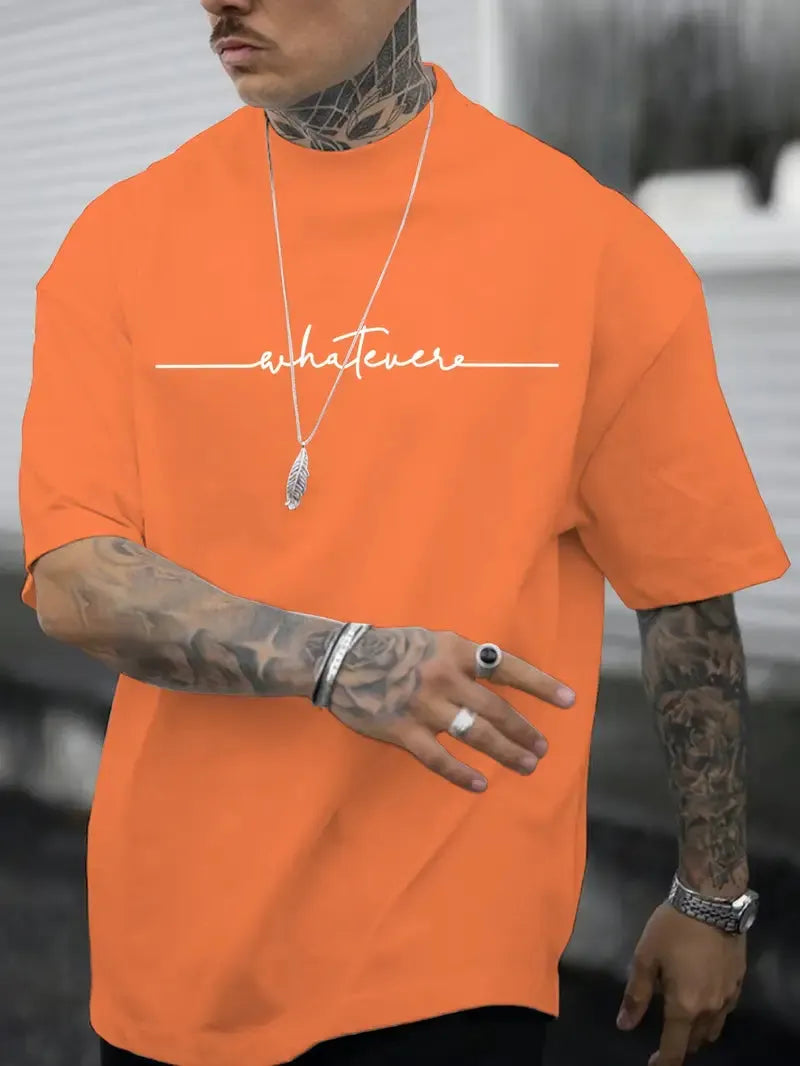 Herren T-shirt Mit Rundhalsausschnitt