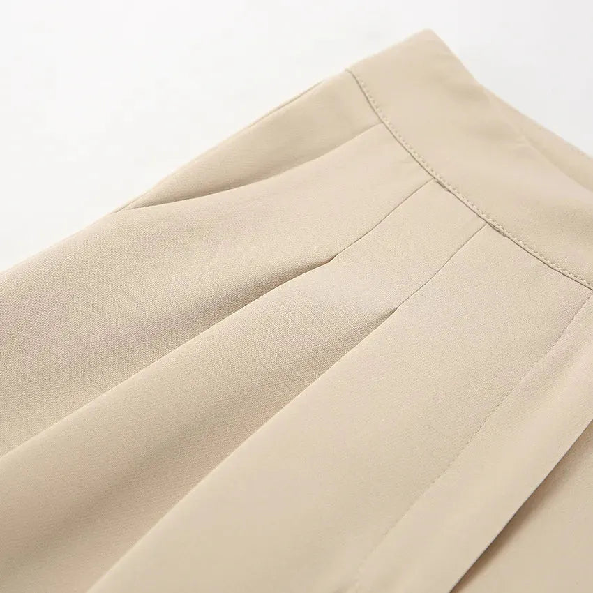 MATHILDE | Elegant Wijde Pantalon Voor Dames Met Uniek Taille-Detail – Comfort & Klasse Gecombineerd!