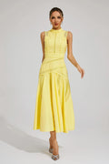 Sleeveless Midi Dress for Women with Flattering Cut and Summer Style