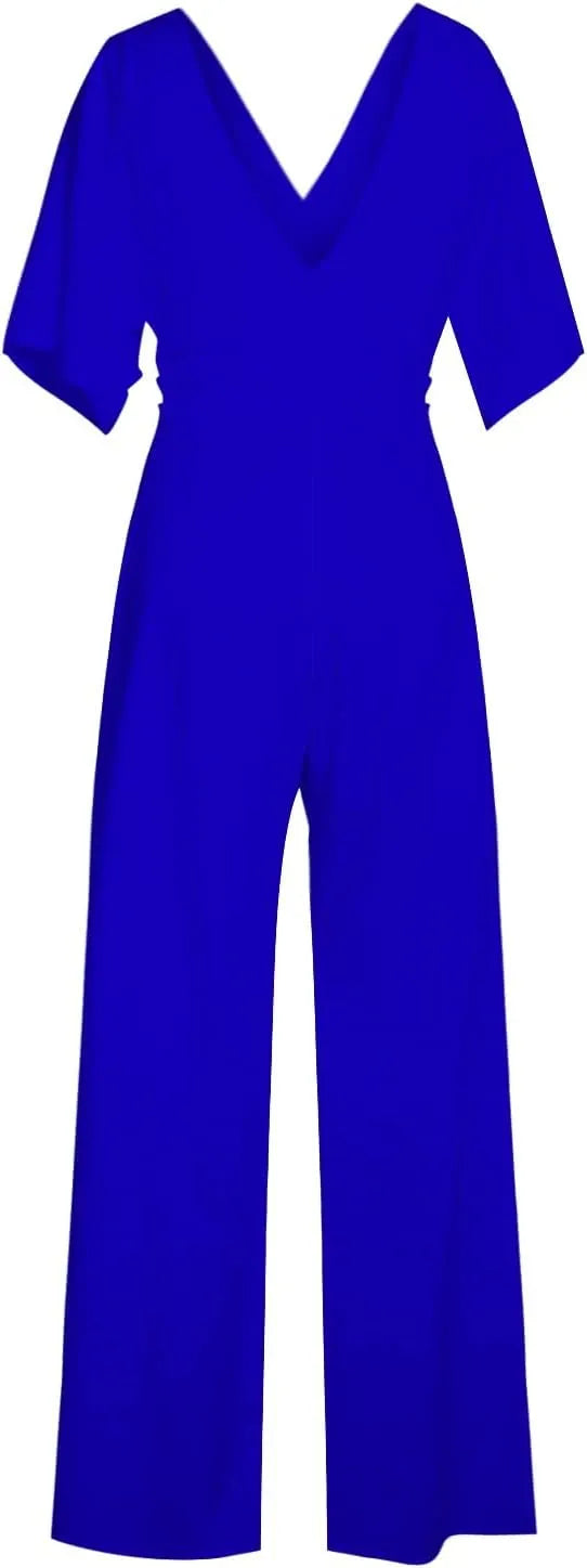 Eleganter Jumpsuit mit V-Ausschnitt