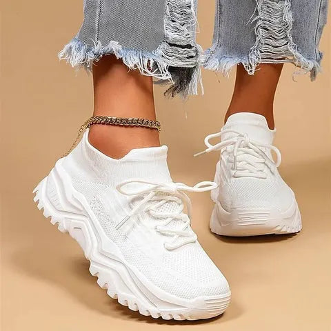 SkyStep - Åndbare sneakers til kvinder med ekstra fodstøtte