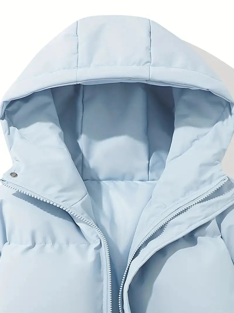 Damen-Pufferjacke aus 100 % Polyester fÃ¼r den Winter