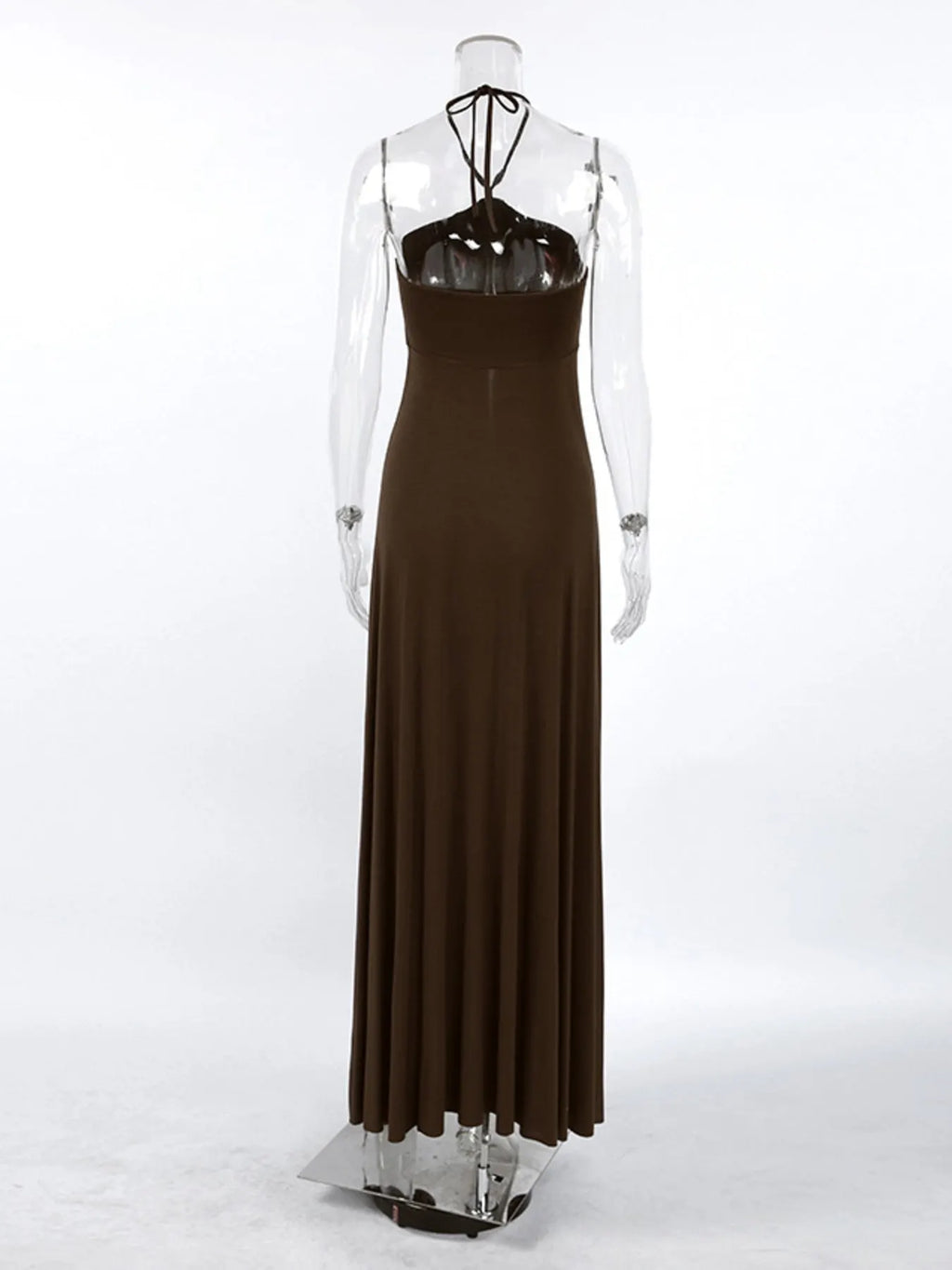 Halter Neck Split Longline Cami