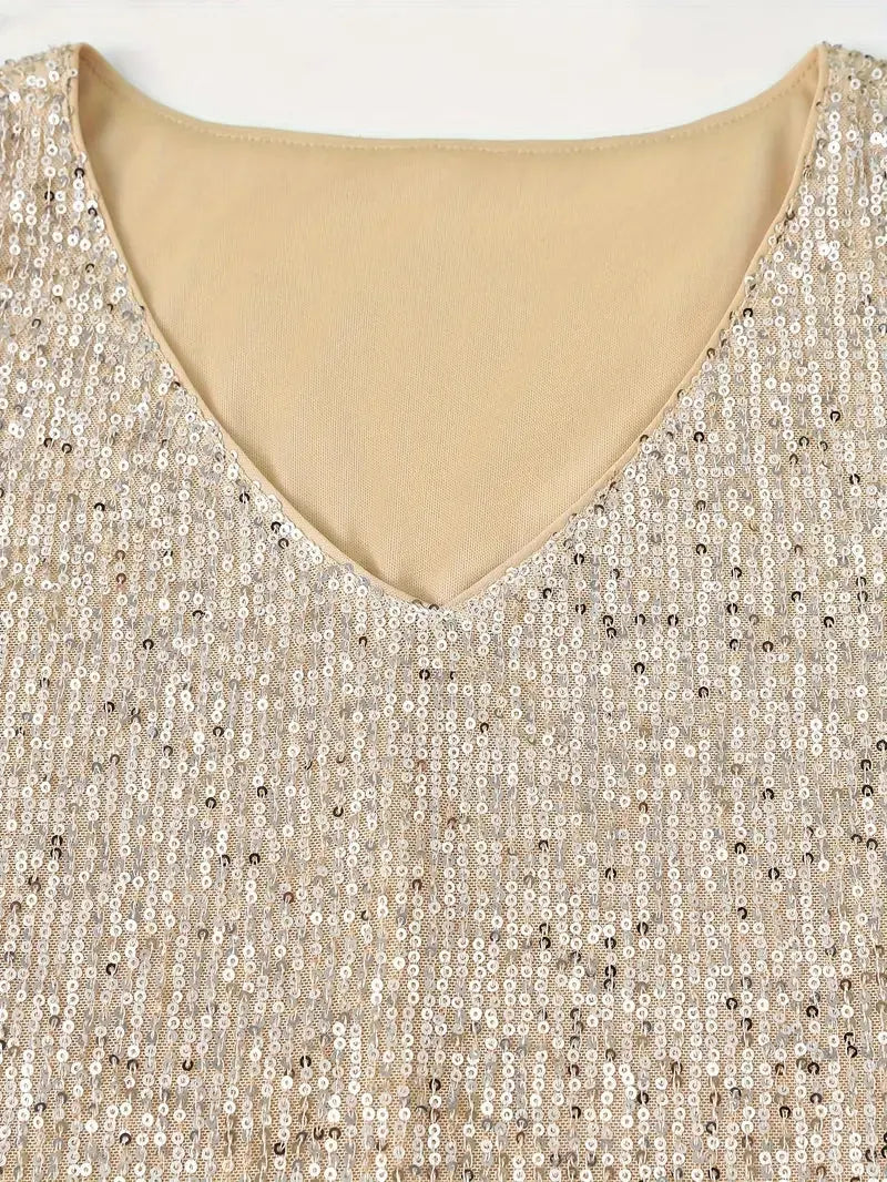 Elegantes Ärmelloses Top mit Pailletten