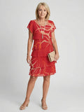 Nora | Soft Abstract Knee Length Dress