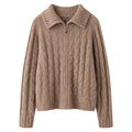 Cable Knit Vest | Zacht Gebreid Vest met Rits Dames