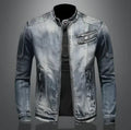 Herren ReiÃŸverschluss Denim Jacke