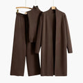 Womenâ€™s Knit Three-Piece Set with Cardigan