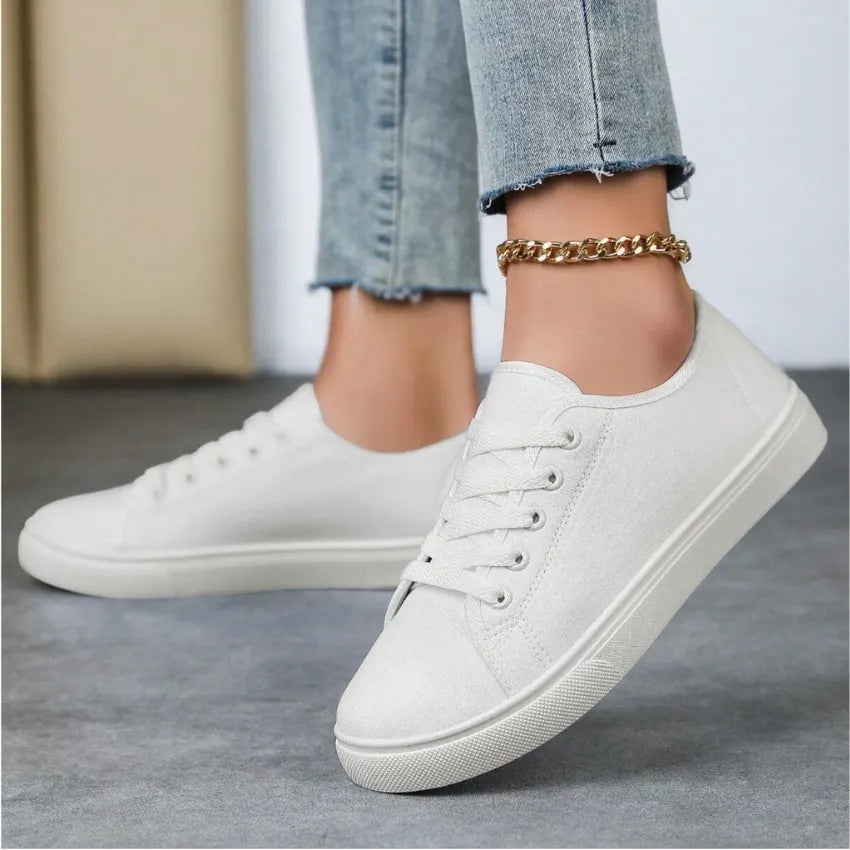 Stylish Women's Sneakers with Airy Perforation