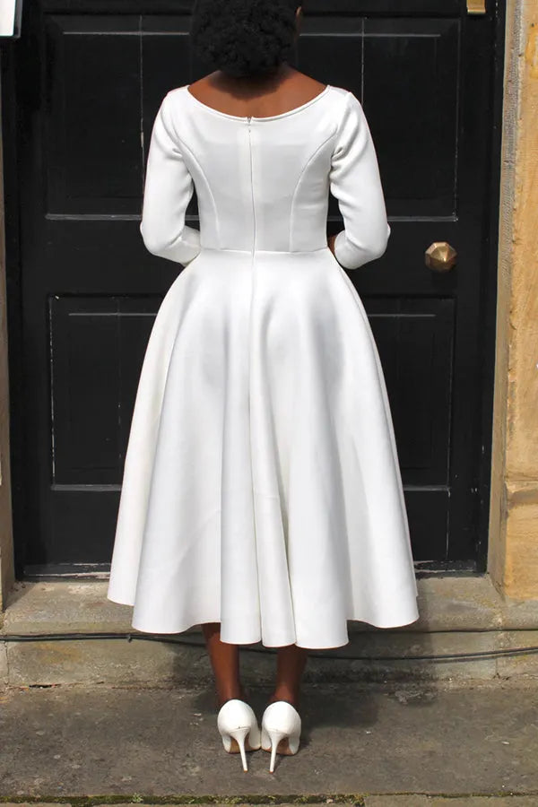 3/4-Ã„rmel Swing-Kleid