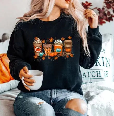 - Herfst koffie sweatshirt