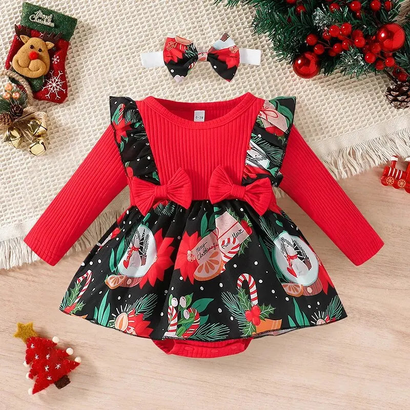 Vestido Infantil Natalino Bianca