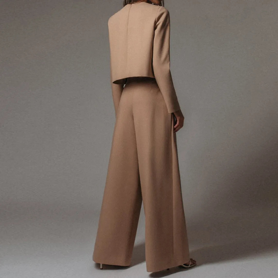 Chic comfortable ladies set with elegant structure