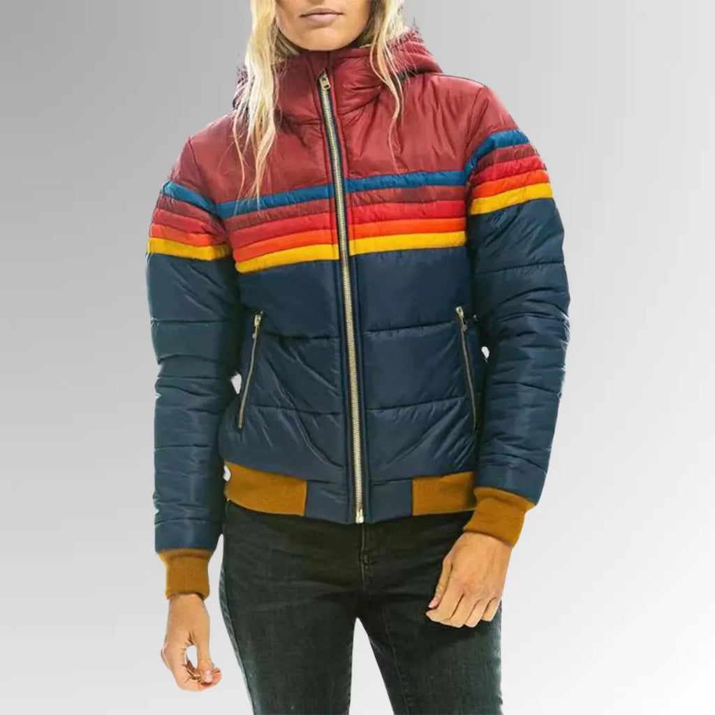 SILVANA | CASUAL JAKKE MED ZIP OG LIVLIGE DETALJER