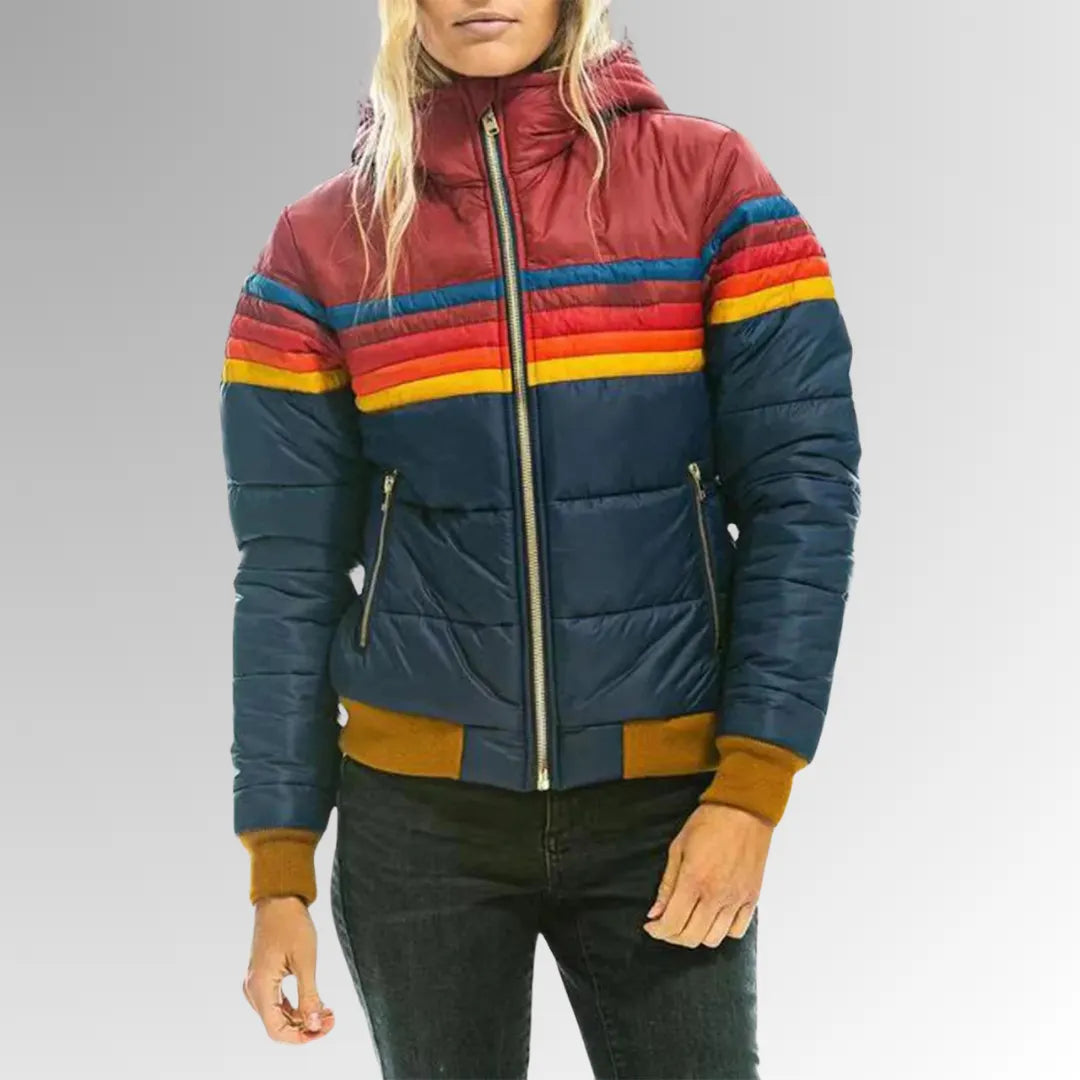 SILVANA | CASUAL JAKKE MED ZIP OG LIVLIGE DETALJER