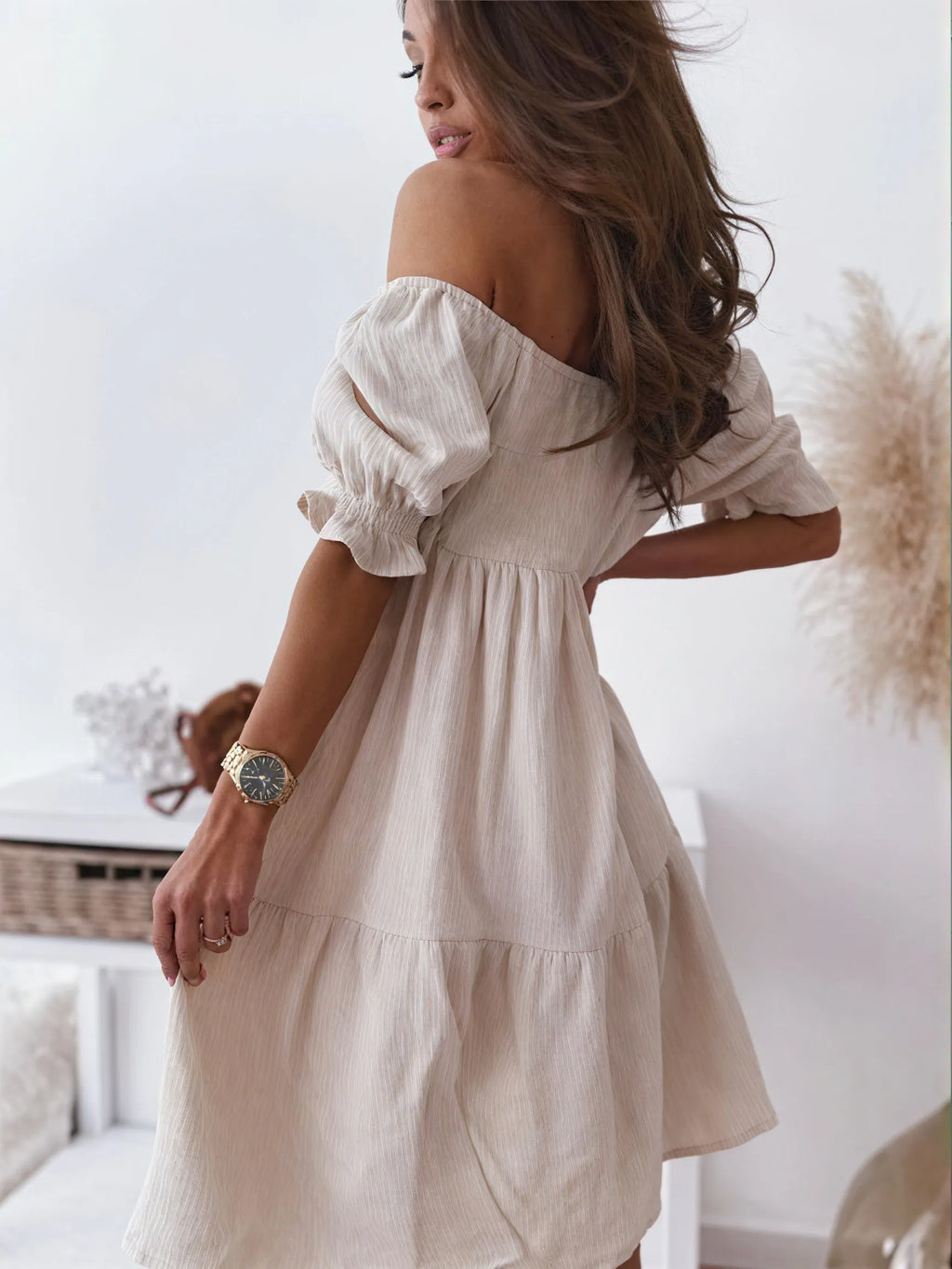 Sommerliches Kleid mit A-Linien-Schnitt