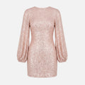 Women's Mini Dress with Long Sleeves and Sparkling Style