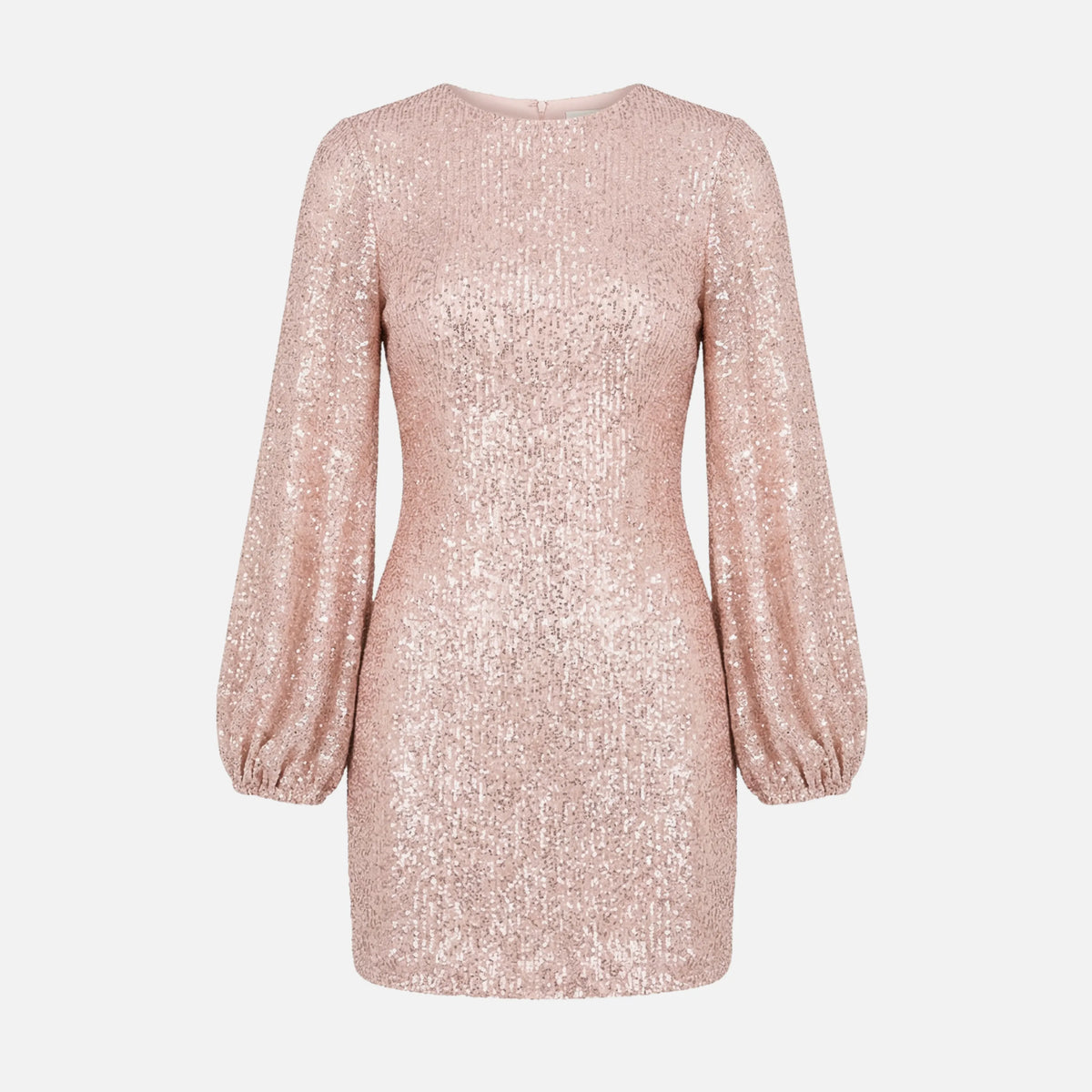 Women's Mini Dress with Long Sleeves and Sparkling Style