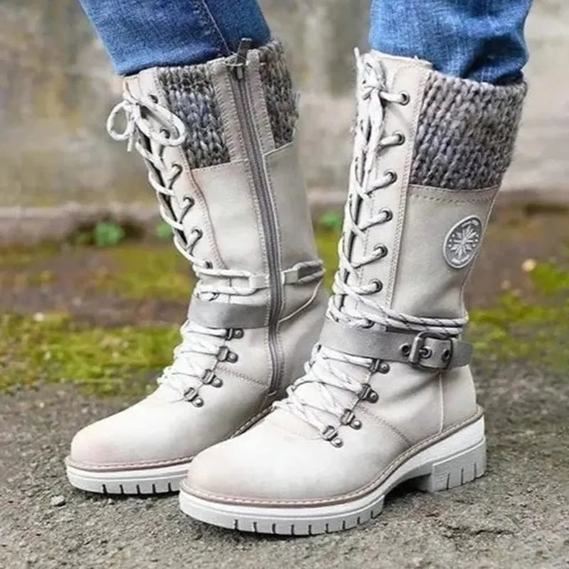 Warm und Elegant Schneestiefel