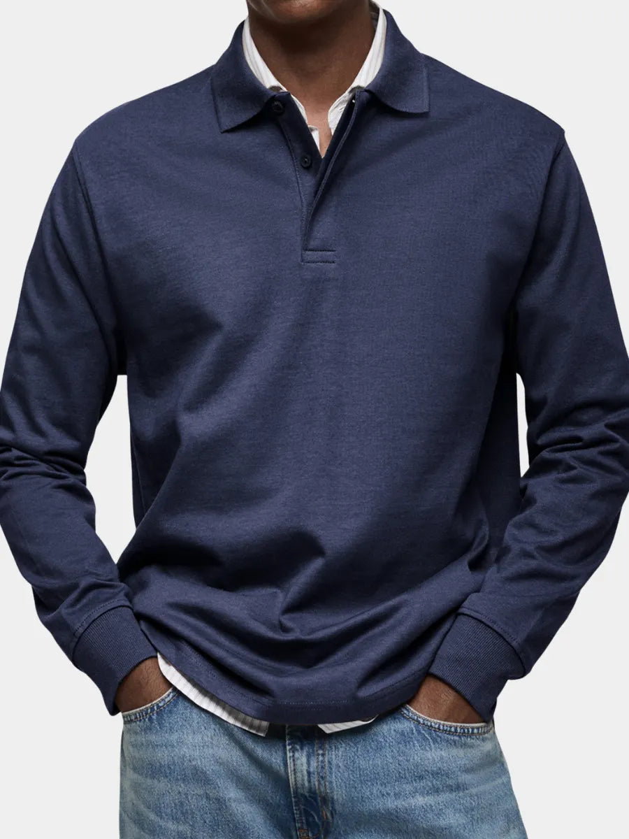 Erik | LUXUS POLO MED LANGE ÆRMER