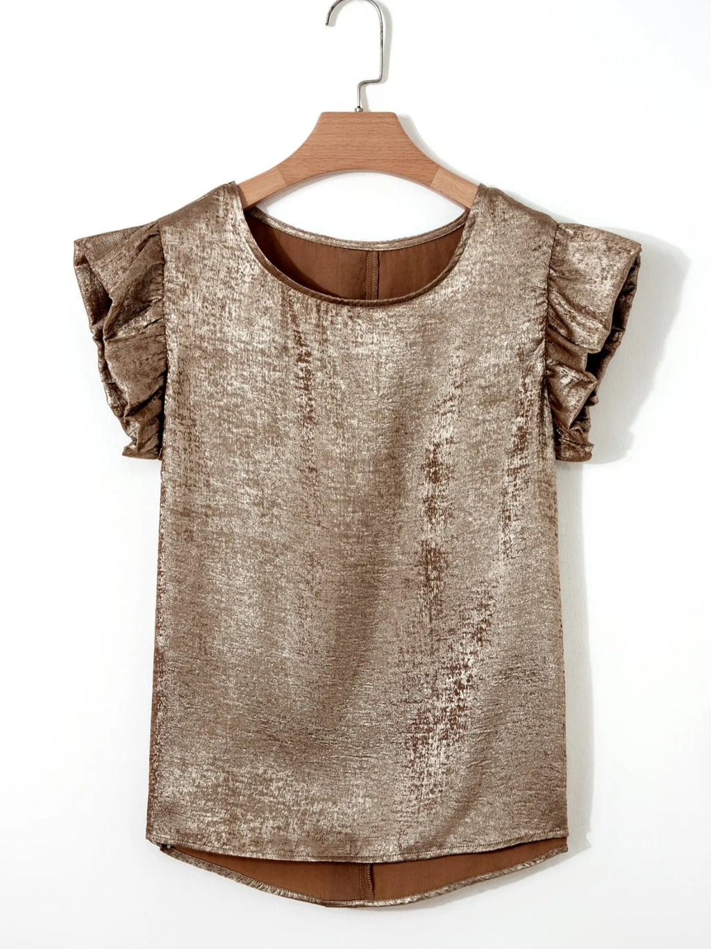 Ruffled Round Neck Tank