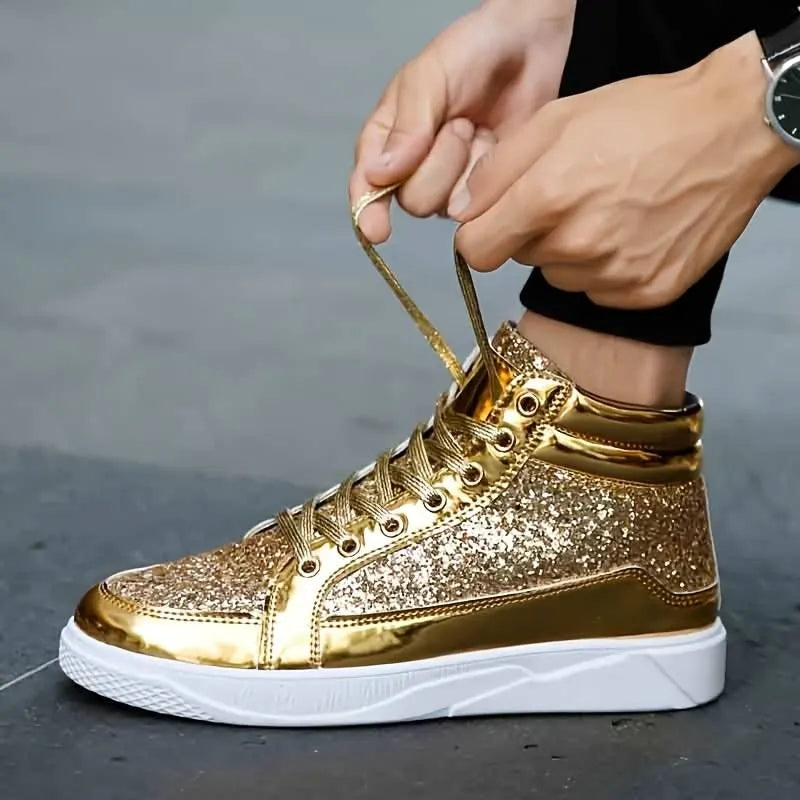 Herren Basket Schuhe mit GlÃ¤nzendem Effekt