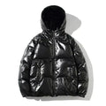 Winddichte Metallische Winter-Pufferjacke