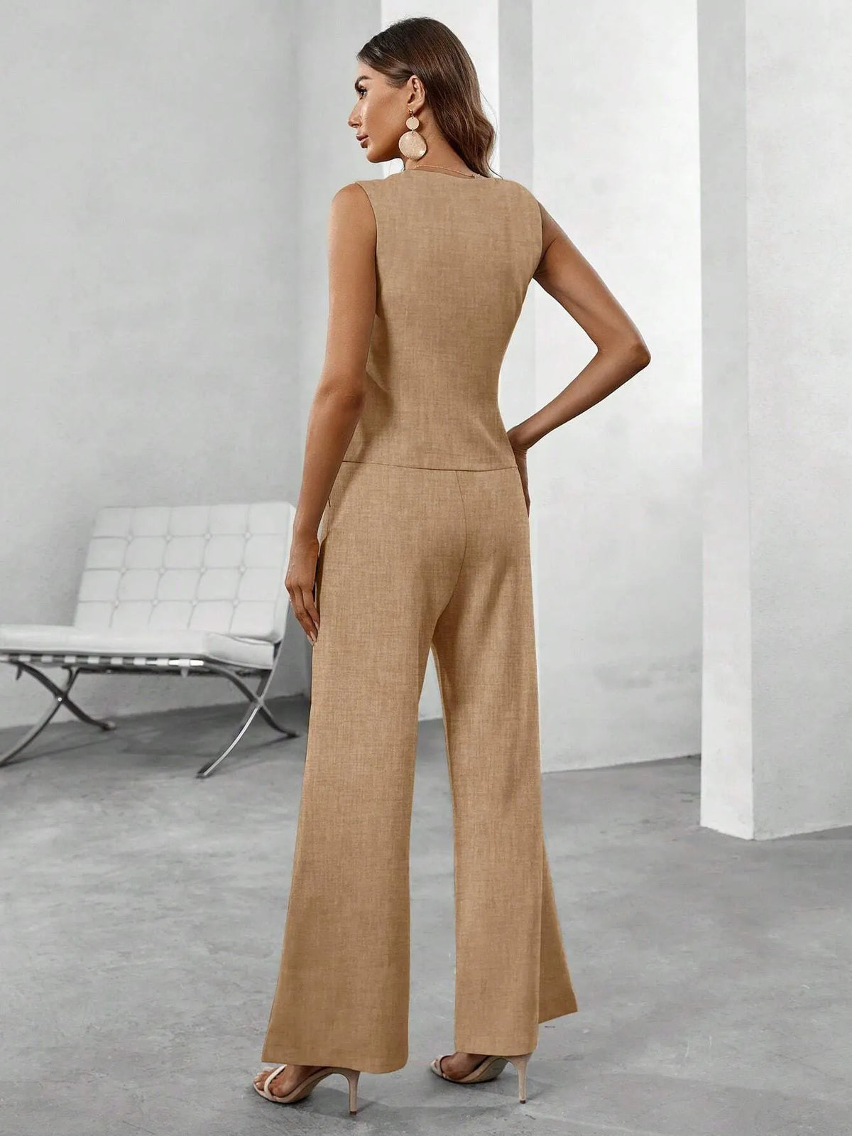 Conjunto Feminino Marrom Madri