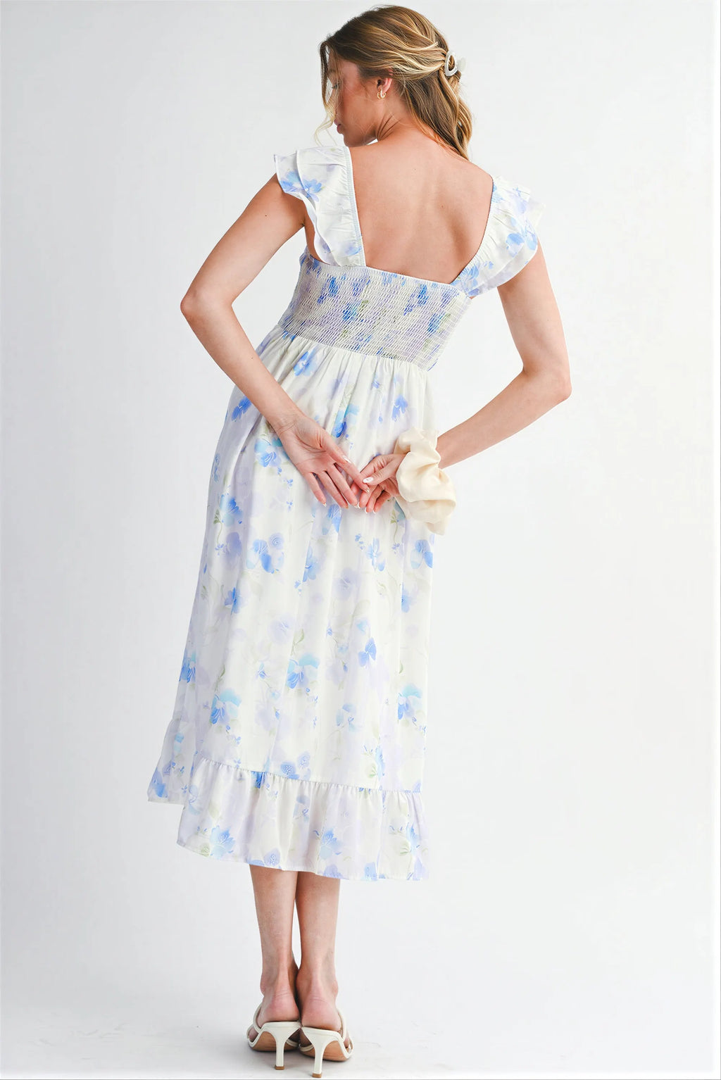 Kleid | Gestepptes Oberteil und Blumenmuster | Frühling/Sommer