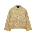 SARAH | Casual Bomberjack Met Gouden Pailletten – Comfort Meets Glamour