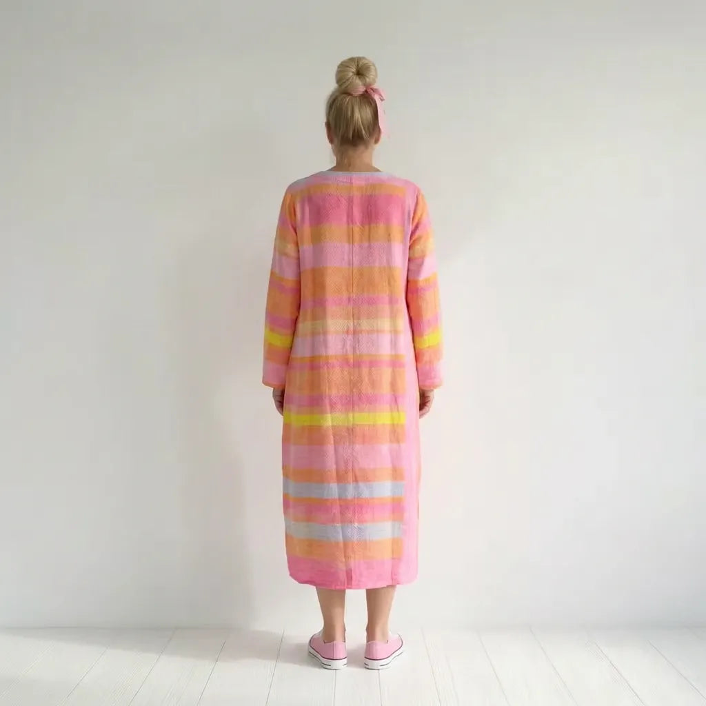 Blake | Ease Gradient Stripe Midi Dress