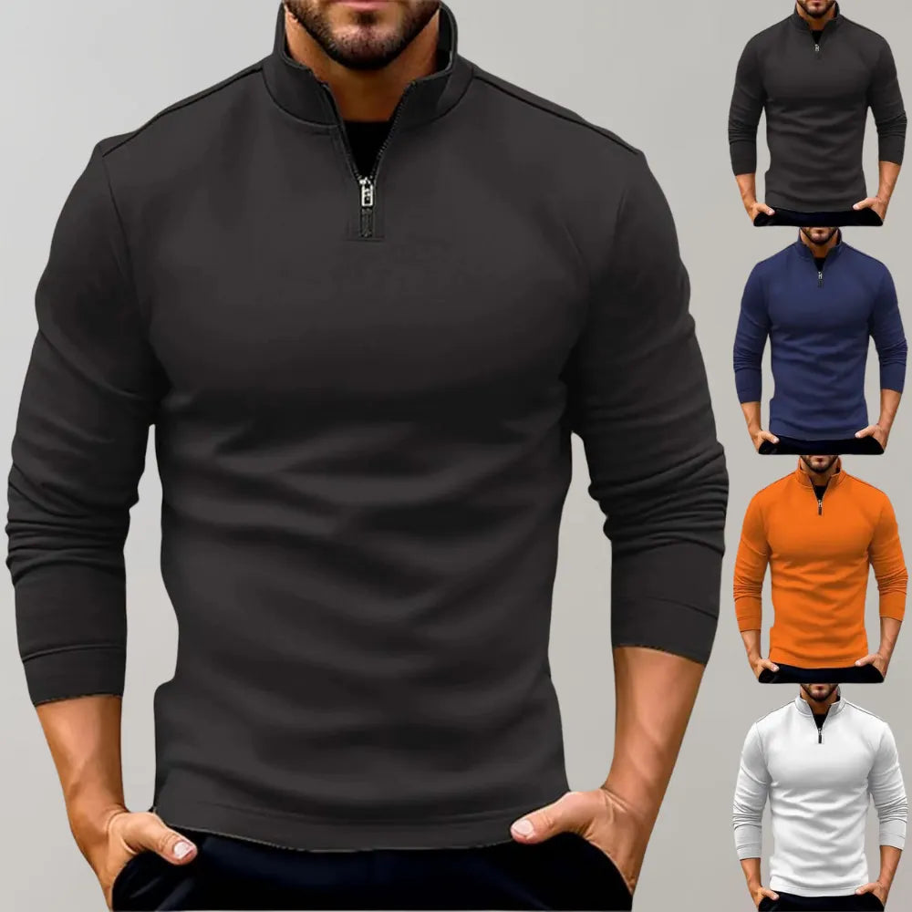 Herrenpullover mit ReiÃŸverschluss