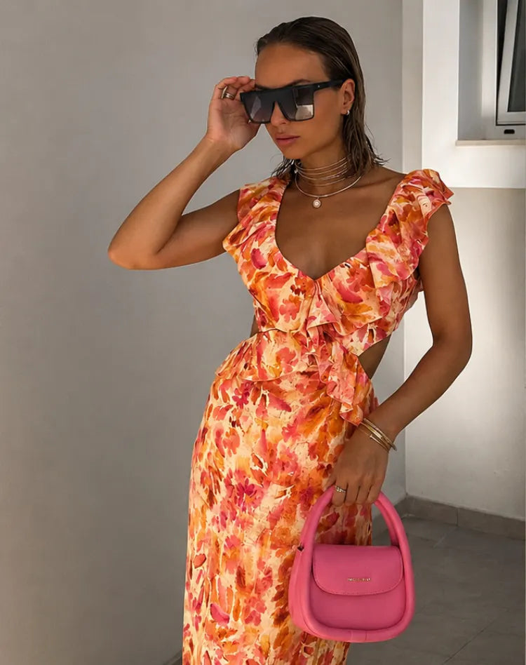 Alessia | Romantic Maxi Dress with Ruffles
