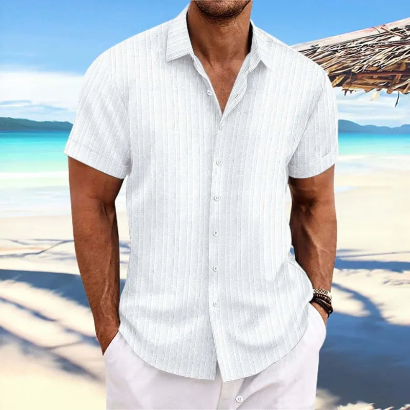 Herren Kurzarm Hemd Sommer