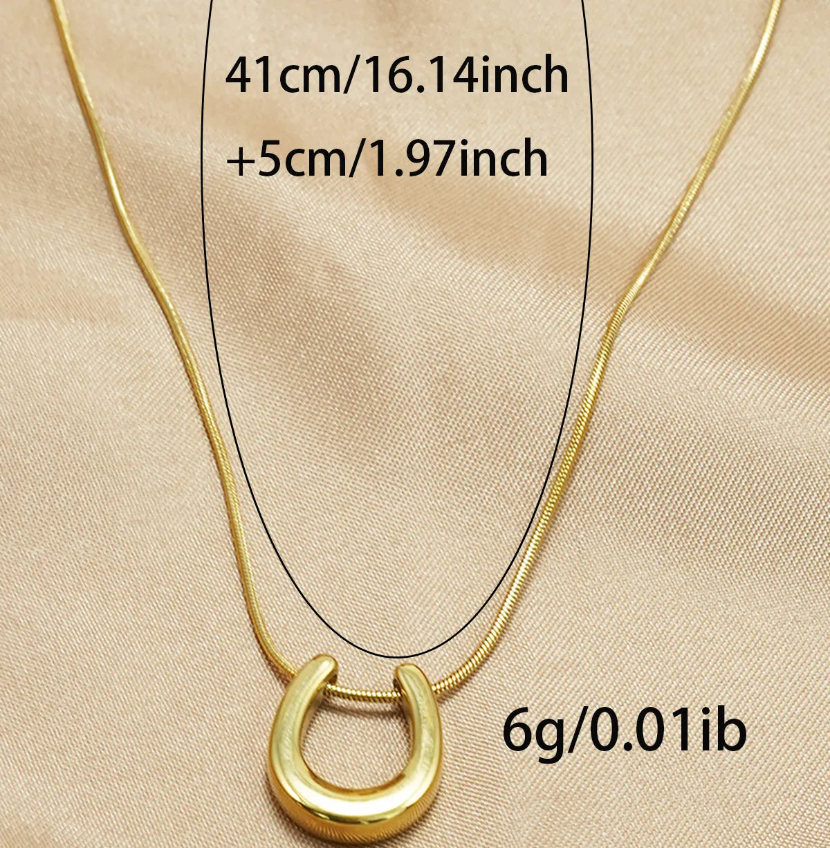 AALTJE | Lucky Hoefijzer Ketting Voor Dames Goud – 18K Gold Plated, Tijdloos, Betekenisvol