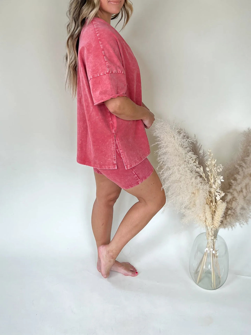 TOVA | Tweedelige Dames Comfort Set - Oversized Shirt Met Sportief Broekje