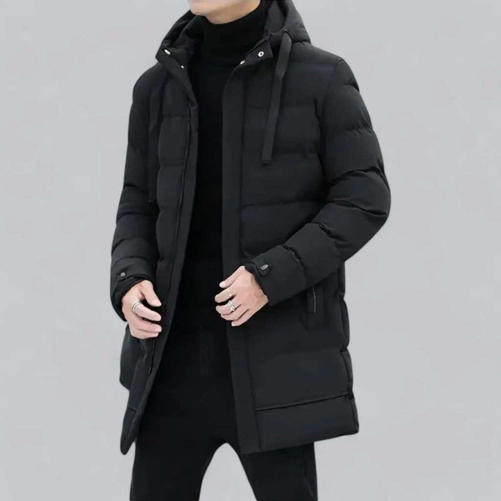 Elegante lange Winterjacke für Männer