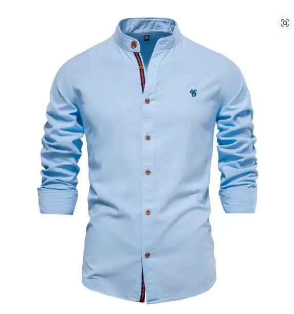 Herren Elegantes Leinenhemd
