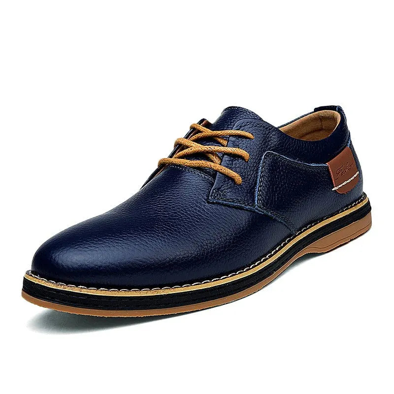 Herren Schwarze Oxford Lederschuhe