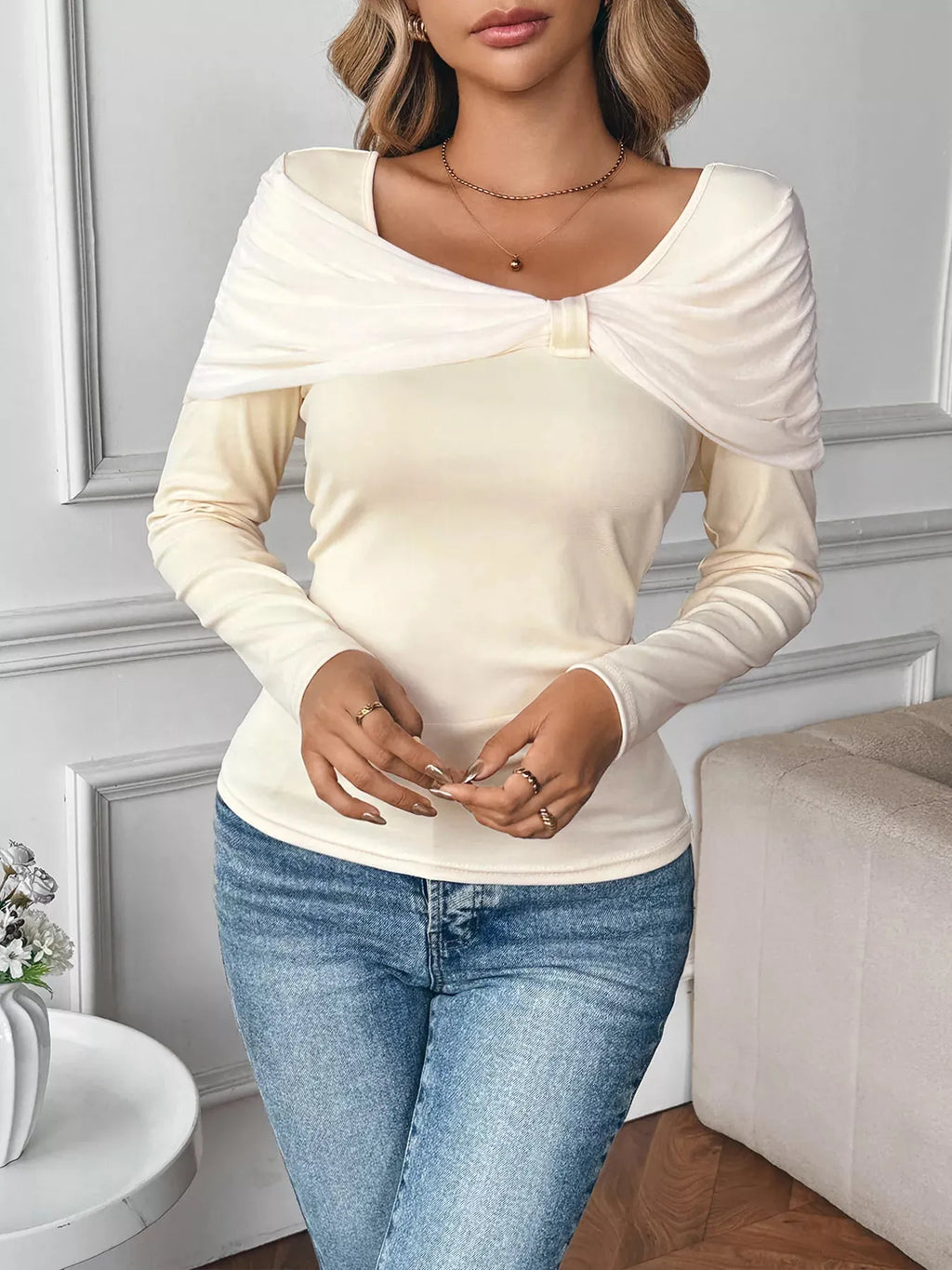 Bow Long Sleeve T-Shirt
