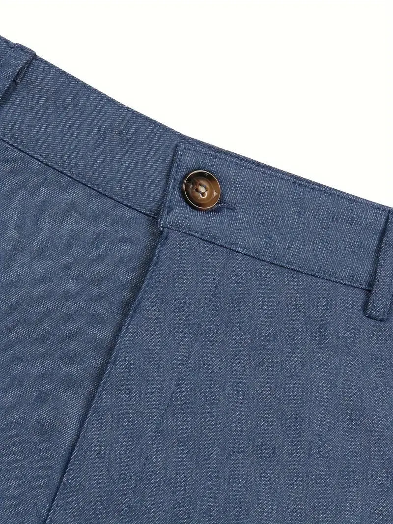 Herren Chino Hose Beige Stoffhose